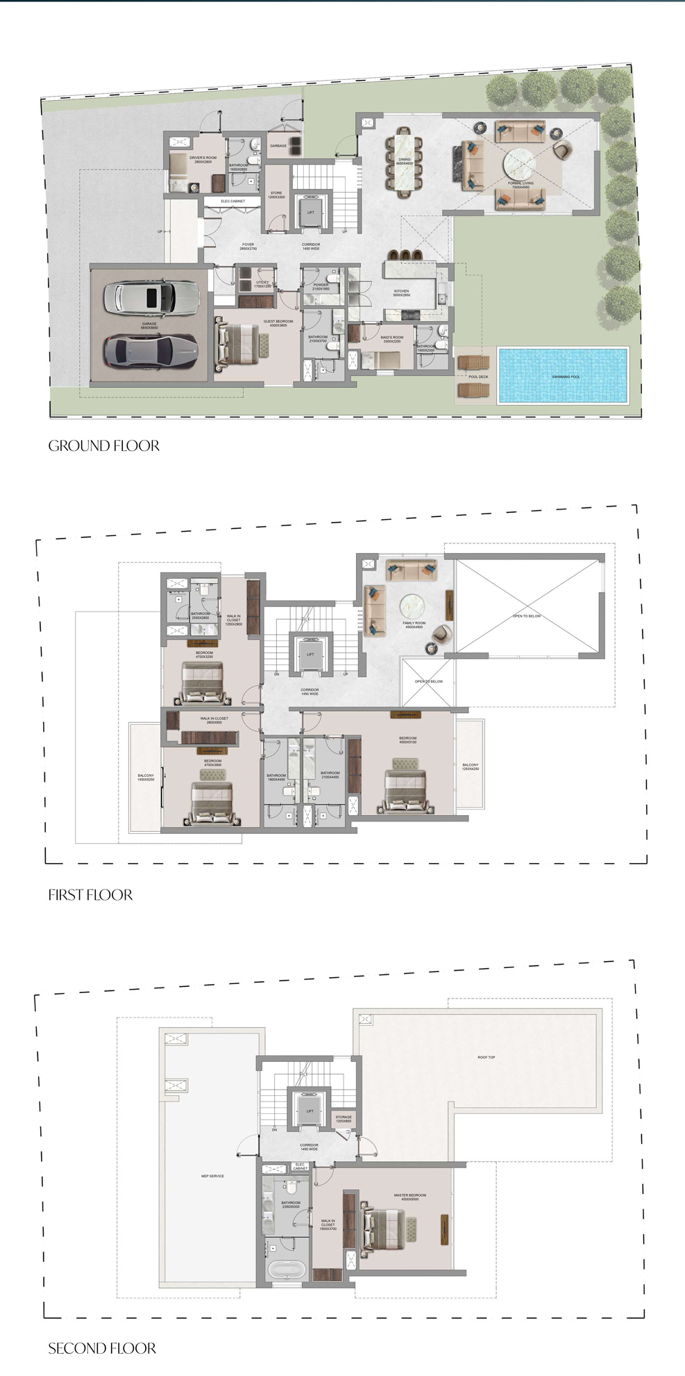 5BHK-TypeA-EstateVilla-Layout