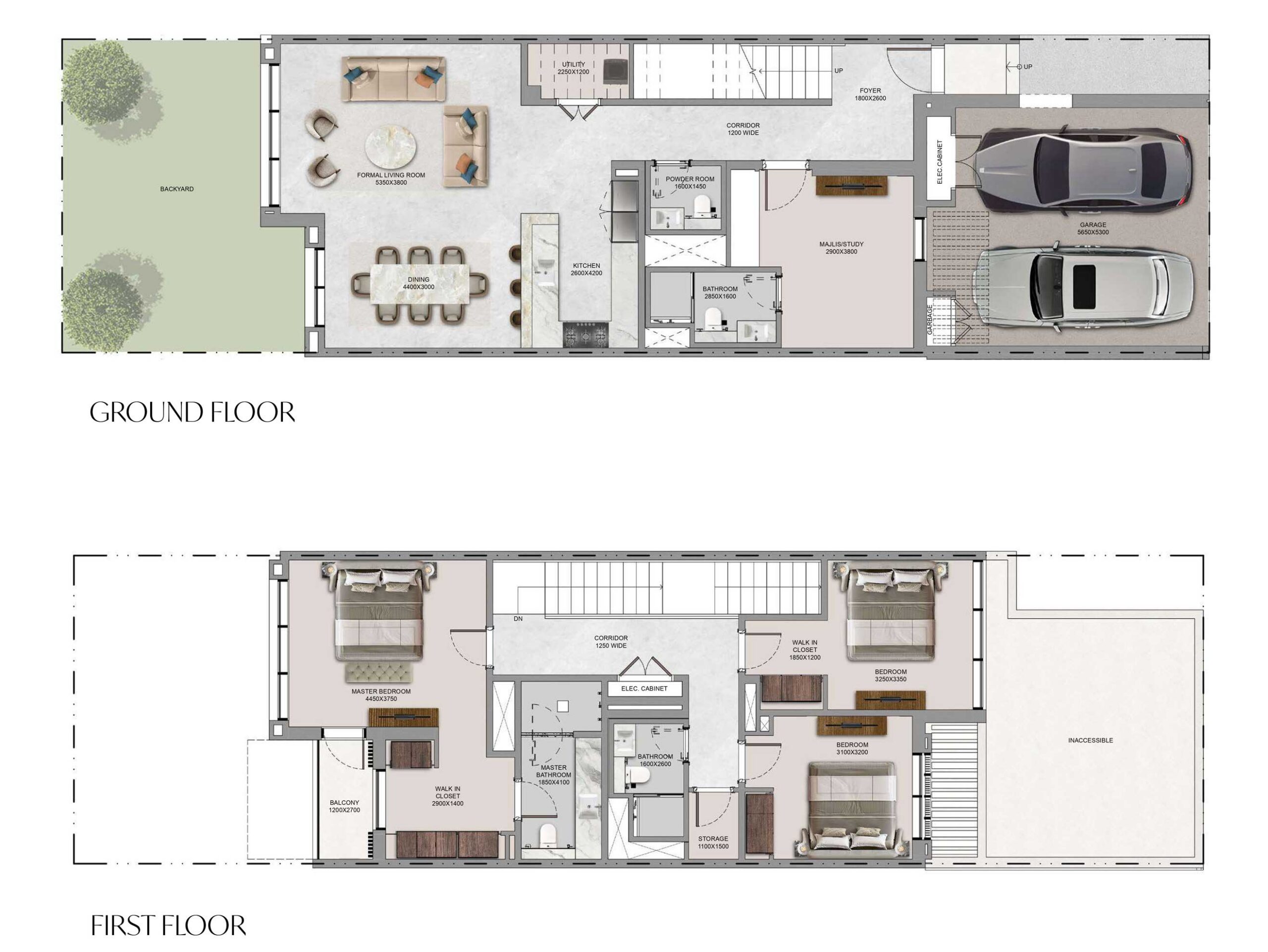 TypeB-3BHK-GardenVillas-SobhaCity-AbuDhabi