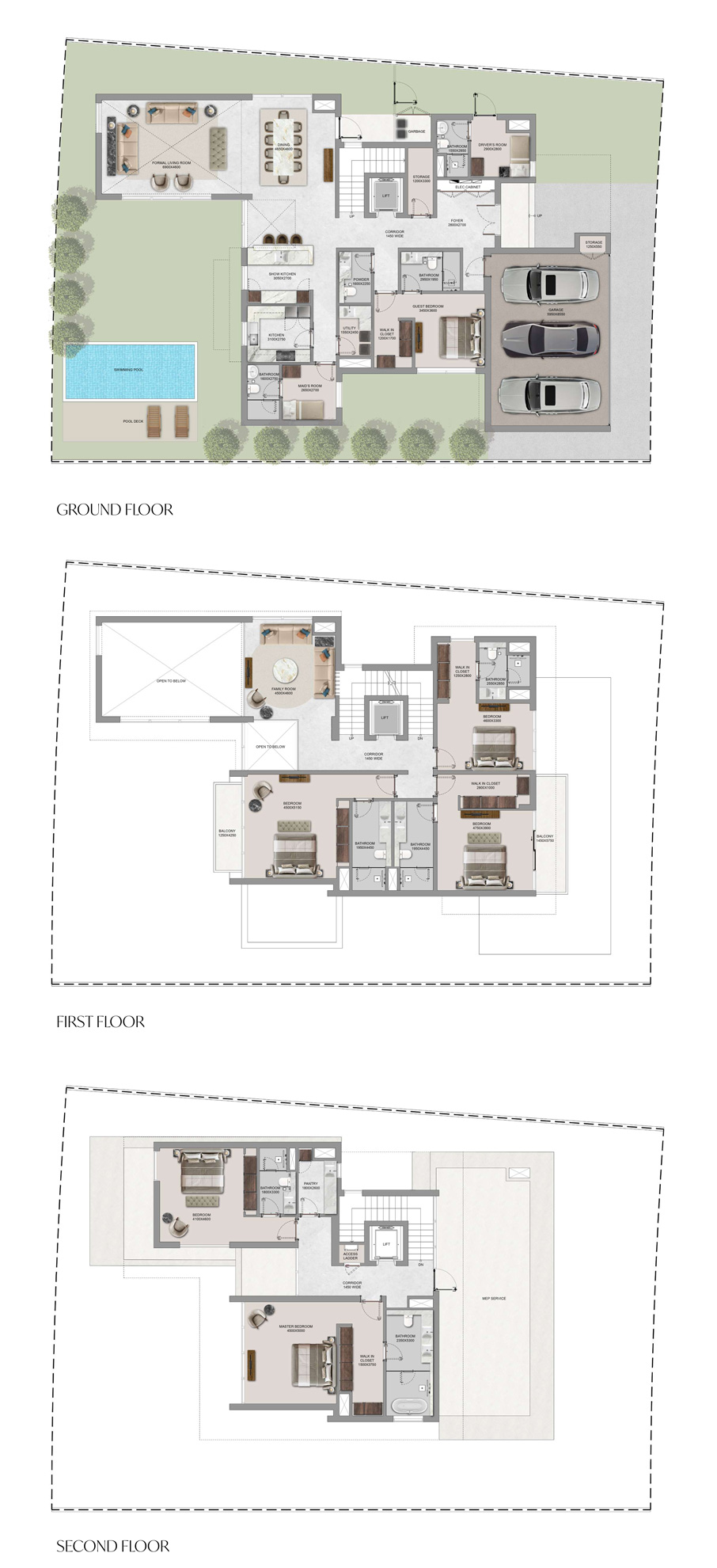 TypeB-V5BHK-EstateVilla-Layout