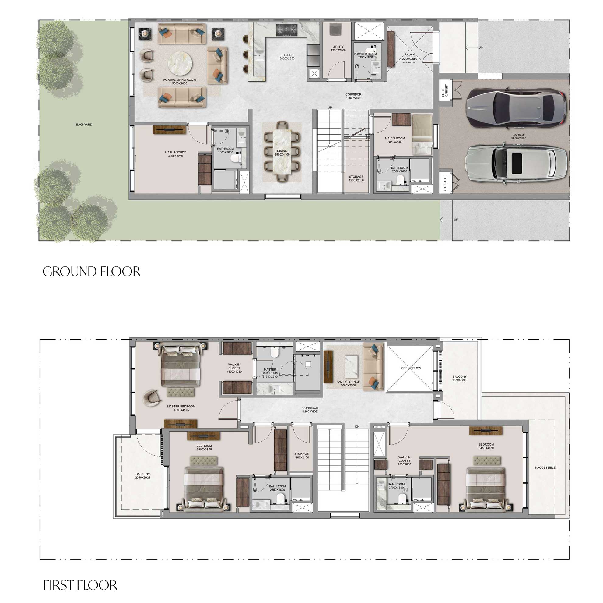 TypeC-3Bedroom-Townhouse-SobhaCity-AbuDhabi