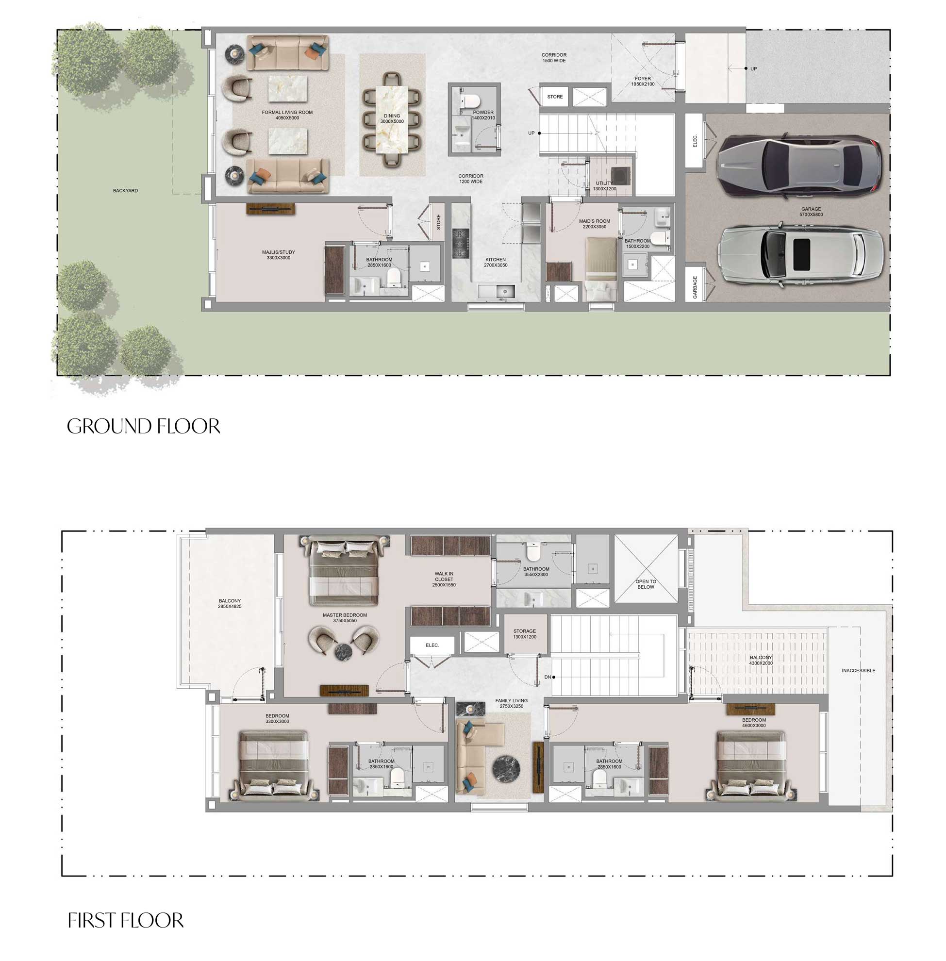 TypeD-3BHK-Townhouss(garden-villa)-SobhaCity-AbuDhabi